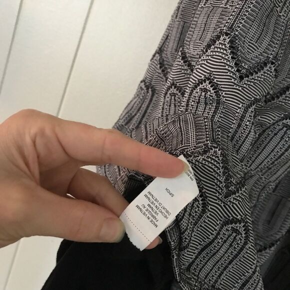 LUCKY Brand Black and Gray Crochet Dress (S) - Picture 7 of 12